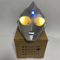 Offre Spéciale Ultraman Cosplay super-héros Tiga Costumes casque de luxe Halloween adulte tactile masque lumineux