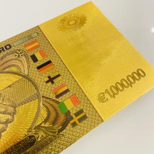 Nouveau Billet de Banque Européen en Feuille d'Or 10 Milliards Pièce Commémorative Plaqué Or 24k Billet de Banque en Feuille d'Or pour Collection - Product Image 4