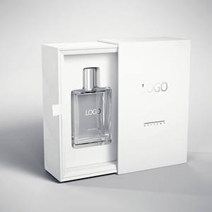 Caja de regalo de perfume deslizante de cartón de lujo con logotipo personalizado de fábrica, para botellas de vidrio de 10 ml y 50 ml, con papel de regalo. - Product Image 3