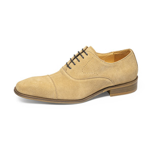 Chaussures habillées Oxford rétro pour hommes en cuir véritable et daim de vachette haut de gamme, style décontracté et formel, collection 2026, vente chaude - Product Image 5