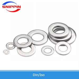 السحابات الفولاذ المقاوم للصدأ مع غسالات مسطحة DIN125A سميكة كبيرة شقة طوقا - Product Image 3