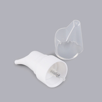Flacon pulvérisateur nasal personnalisé en HDPE blanc de 70 ml, vide, avec pompe à sertir pour l'emballage de liquides de soin nasal