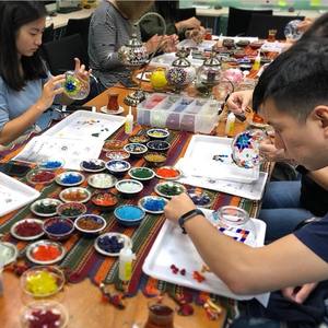 Sıcak satış fas DIY LED E14 türk mozaik lamba kiti Modern tarzı demir cam malzeme elektrik güç okuma odası kullanımı için - Product Image 3