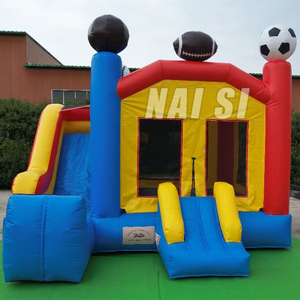 Thème sportif Bounce House Château gonflable Fête en plein air Moon <span class=keywords><strong>Jumpy</strong></span> House Kids Moonwalk avec ventilateur à vendre - Product Image 3