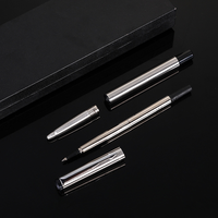 Stylo bille publicitaire en métal multicolore avec clip en forme de flèche, écriture fluide 1,0 mm, idéal pour les cadeaux d'entreprise