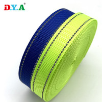 Sangle en polypropylène réfléchissante de différentes textures et couleurs, personnalisée en usine, pour collier de chien ou sac