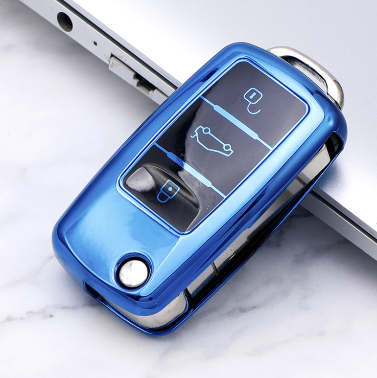 Чехол для ключа из ТПУ для Volkswagen VW Golf Bora Jetta POLO GOLF Tiguan Passat Skoda Octavia MK6