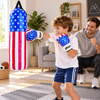Ensemble de boxe pour enfants avec sac de frappe pour jeux récréatifs, entraînement d'introduction et pratique pour débutants