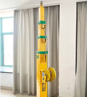 Mât télescopique de 6 m avec treuil manuel, tour d'éclairage LED, mât vertical pour caméra, poteau de télécommunication mobile