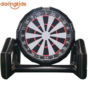Jeu de tir de football gonflable commercial à louer, cible de fléchettes de football en PVC robuste, jeu de fléchettes de football gonflable personnalisé - Product Image 1