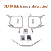 Boîtes de rangement pour moto SLKE en alliage d'aluminium, trois boîtes, 38L boîte latérale, 45L boîte supérieure, avec support de fixation pour XL750