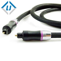PRIX USINE Câble Toslink (Optique Toslink Câble/Câble Audio Optique Numérique) 6 pieds avec Connecteurs En Métal et Veste Tressée