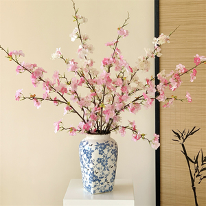 Fleurs artificielles de cerisier Yoshinobu en polyester, décoration intérieure, bouquet floral, décoration de table de salon - Product Image 2
