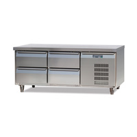 Equipo de Cocina Profesional, Refrigerador Bajo Mostrador para Chef, de Acero Inoxidable, con Ventilador de Enfriamiento, 4, 6 y 8 Cajones