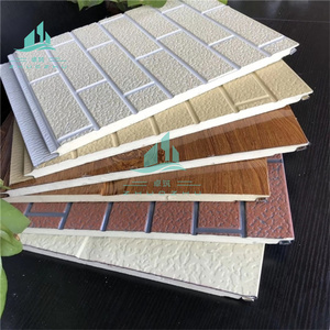 16/20/25mm thép mạ kẽm khắc PU bên ngoài tường trang trí <span class=keywords><strong>EPS</strong></span> cách nhiệt bánh sandwich Panel siding cho mái xây dựng - Product Image 6