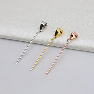 Pendentif pour collier féminin en argent S925, forme de broche à 9 pans avec fermoir en forme de graine de melon, pour jade, 5 accessoires, base vide - Apprêts de bijouterie - Product Image 1