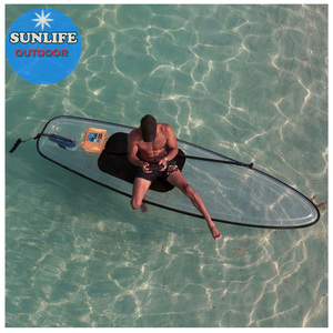 Nóng nhất bán rõ ràng đứng lên tàu chèo thuyền trong suốt sup cứng với chân dây xích pha lê thả khâu kayak - Product Image 3