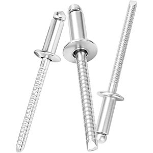Rivets à tête ronde ouverte en acier inoxydable 304 passivé M2-M6, rivets aveugles à tirer, 100 pièces pour travaux de décoration de bâtiments ODM/OEM - Product Image 6