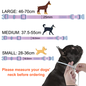 パーソナライズ可能なシリコン製犬用首輪：豪華、調節可能、PVC防水ウェビング、しつけ用 - Product Image 5