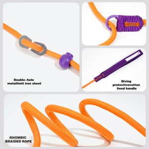 OEM tali kekang latihan anjing besar Medium kustom tali leher anjing antilicin tali pengikat nilon empuk mewah tali timbal selip fungsional - Product Image 6