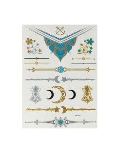 Venta al por mayor <span class=keywords><strong>tatuaje</strong></span> temporal barata <span class=keywords><strong>de</strong></span> moda <span class=keywords><strong>de</strong></span> oro metálicos plumaje <span class=keywords><strong>de</strong></span> La etiqueta engomada <span class=keywords><strong>para</strong></span> hombres y mujeres - Product Image 2