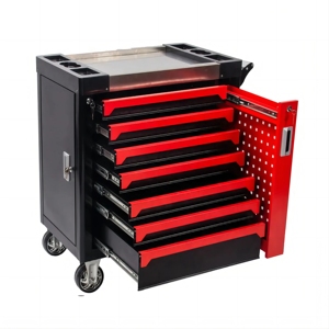 High Quality With 7 Drawers Metal <b>Tool</b> <b>Trolley</b> Garage <b>Tool</b> Cabinet TC-240328 Steel <b>Tool</b> Box <b>Trolley</b> Cabinet With - Product Image 2