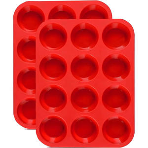 Moules à cannelés en silicone pour pâtisserie française de <span class=keywords><strong>Bordeaux</strong></span>, plateau de cuisson pour desserts, 12 cavités - Product Image 2