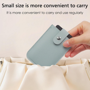 Cartera con tarjetero RFID compacto para mujer, Funda clásica de viaje de negocios con forro de PVC, monedero corto para mujer, novedad - Product Image 3