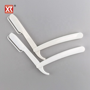 Lames de <span class=keywords><strong>rasoir</strong></span> jetables pour barbier avec logo imprimé, rasoirs droits personnalisés pour salon - Product Image 2