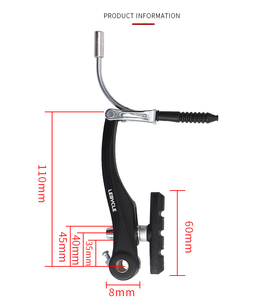 Freio V-<span class=keywords><strong>Brake</strong></span> LEBYCLE com Sapatas para Aro de Liga de Alumínio – Peças Duráveis para Bicicletas com Freio a Cabo - Product Image 3
