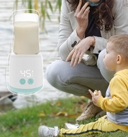 Mélangeur et chauffe-biberon rechargeable avec batterie au lithium intégrée, nouveau design, 4 réglages de température