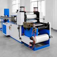 Machine de fabrication de bavoirs et de tampons dentaires jetables entièrement automatique avec correction automatique des déviations, chauffée électriquement, 8KW, en tissu non tissé