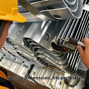 <span class=keywords><strong>Precio</strong></span> Directo de Fábrica para Barandilla de Seguridad Anticorrosión de 2 Ondas para Carreteras, Poste Redondo de Acero Q355 Galvanizado en Caliente, Probado en Contra Impactos EN1317 - Product Image 5