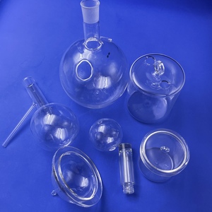 Nhà Máy Tùy Chỉnh 50Ml-500Ml Trong Suốt Phòng Thí Nghiệm Sử Dụng Một Cổ Vòng Dưới Rõ Ràng Thủy Tinh Thạch Anh Flask Cho Phòng Thí Nghiệm - Product Image 6