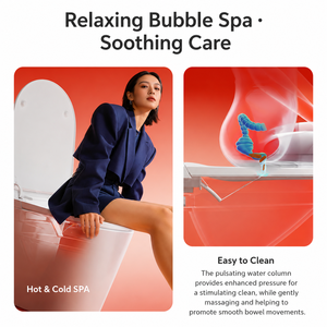 <span class=keywords><strong>Toilette</strong></span> intelligente en céramique antibactérienne, <span class=keywords><strong>toilette</strong></span> monobloc <span class=keywords><strong>avec</strong></span> chauffage instantané et chasse d'eau par siphon à <span class=keywords><strong>jet</strong></span> - Product Image 6