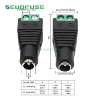 Gleichstromst ecker 12V/24V 5,5*2,1 MM 5,5*2,5 MM Stecker Buchse für LED-Licht leiste DVR Auto Rückfahr überwachungs system