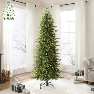 Kg Xmas Arbol De Navidad Kỳ Nghỉ Trang Trí Nội Thất Cao cấp 7ft 8ft Prelit Xmas Tree Mỏng Nhân Tạo Cây Giáng Sinh Với Đèn