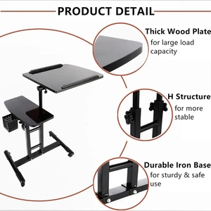 Adjustable Tattoo Tray Rolling Workstation Height Lifting Desk Table Salon <b>Tool</b> Tray Tattoo Studio Professional <b>Station</b> - Product Image 3