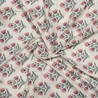 Tissu en coton peigné 50S léger, uni, multicolore, à petit imprimé floral, pour robes, vêtements pour enfants et couture DIY – Vente en gros
