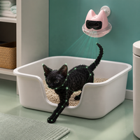 USMILEPET Bac à litière intelligent pour chat avec caméra thermique, surveillance de la fréquence et de la durée des utilisations, caméra de surveillance de la santé du chat