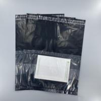 Sacs d'expédition en polyéthylène noir personnalisés, autocollants, imperméables, pour colis et envois
