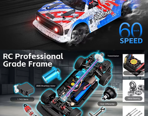 WLtoys 124020 1:12 Bürstenloser 4WD <span class=keywords><strong>RC</strong></span>-Rennbuggy 60km/h Metallrahmen mit LED-Lichtern 2,4GHz RTR - Product Image 2