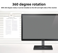 Support d'ordinateur LCD vertical SPC-07 en ivoire, design original Actto, rotatif à 360 degrés sur deux axes, pour feuilles de papier – Meilleure vente