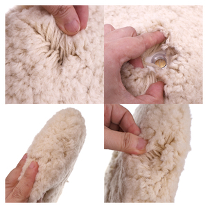 7inch 180mm trắng hai mặt len <span class=keywords><strong>Buffing</strong></span> Pad 5/8-11 Chủ đề len mềm đánh bóng Pad cho cơ thể xe funiture bề mặt hoàn thiện - Product Image 3