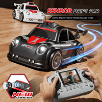 Voiture RC miniature 2,4 GHz avec caméra, écran, télécommande, enregistrement vidéo, lumières, son, jouet de course pour enfants
