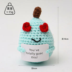 Poupées de <span class=keywords><strong>licorne</strong></span> et d'animaux au crochet faites à la main, ornements tricotés pour la décoration intérieure, vente <span class=keywords><strong>en</strong></span> gros de bibelots, hibou, lapin et requin - Product Image 6