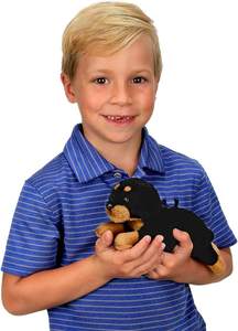 Peluche pequeño <span class=keywords><strong>de</strong></span> <span class=keywords><strong>rottweiler</strong></span>, peluche <span class=keywords><strong>de</strong></span> perro <span class=keywords><strong>cachorro</strong></span>, almohada <span class=keywords><strong>de</strong></span> felpa oem para aliviar la ansiedad, 2023 - Product Image 4