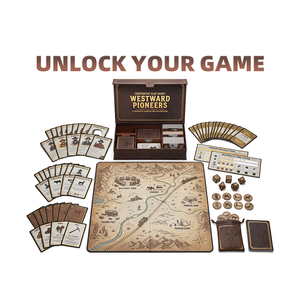 Jeu de société interactif personnalisé et écologique : Train, dés, cartes, jeu de rôle western, cartes de stratégie pour jeu de groupe - Product Image 2