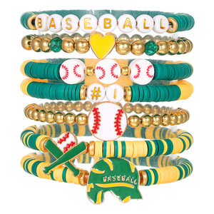 Fashion Jewelry <b>Beaded</b> <b>Bracelet</b> Set For Women Sport Theme Party Occasion Heart Shape Design SY0916 1 - Product Image 5