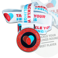 Médaille de sport en métal doré 3D personnalisée sans minimum de commande pour marathon